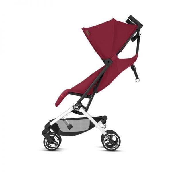 GB Gold Pockit+ All City Velvet Pushchair - Från 3 år - Upp till 17kg - Lutande ryggstöd - Svängbara fjädrande hjul - Svart
