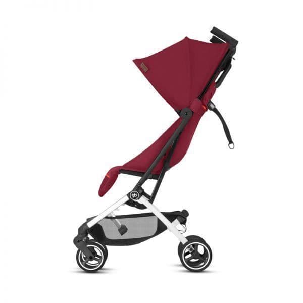GB Gold Pockit+ All City Velvet Pushchair - Från 3 år - Upp till 17kg - Lutande ryggstöd - Svängbara fjädrande hjul - Svart