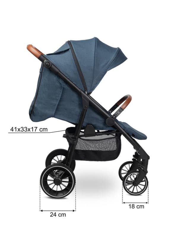 BARNVAGN ELMA - JEANS BLÅ
