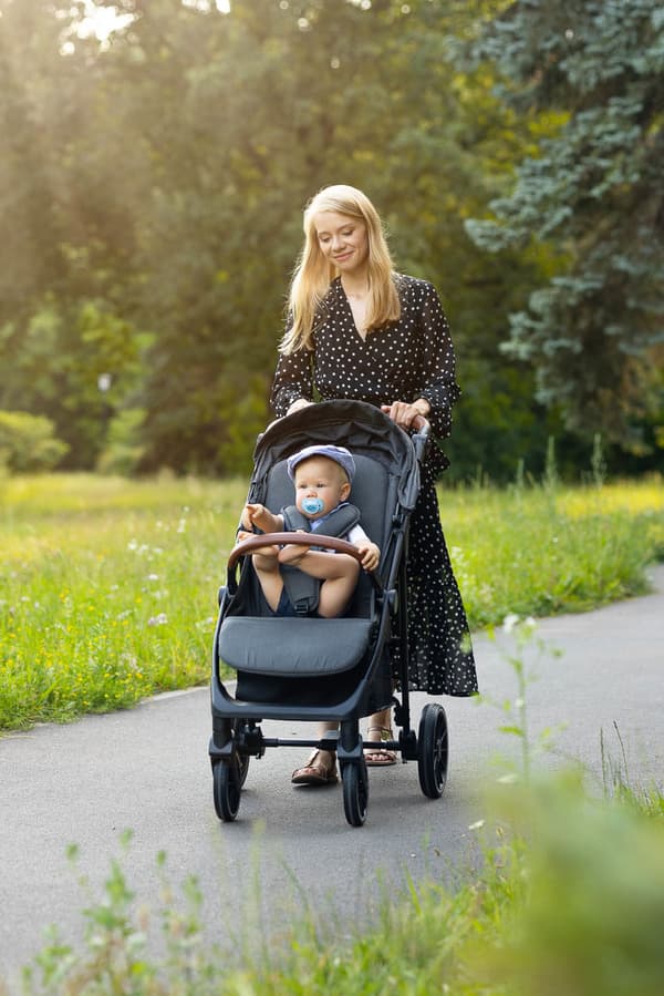 BARNVAGN ELMA - JEANS BLÅ