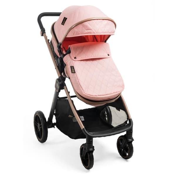 Bebelissimo - Transformabel barnvagn - kombinerad - 2 i 1 - vikt 0-22kg - IRIS - rosa