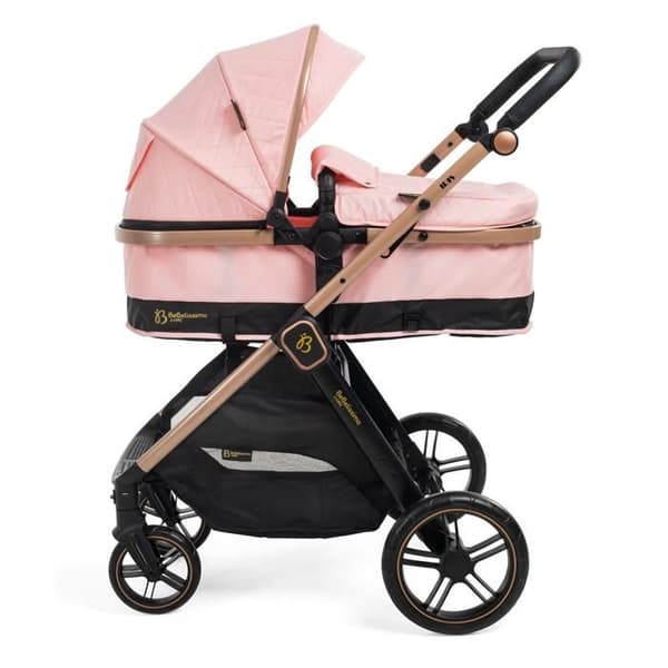 Bebelissimo - Transformabel barnvagn - kombinerad - 2 i 1 - vikt 0-22kg - IRIS - rosa