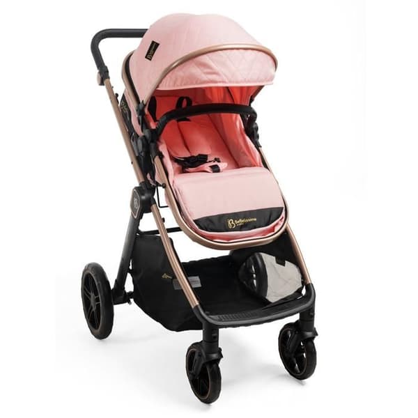 Bebelissimo - Transformabel barnvagn - kombinerad - 2 i 1 - vikt 0-22kg - IRIS - rosa