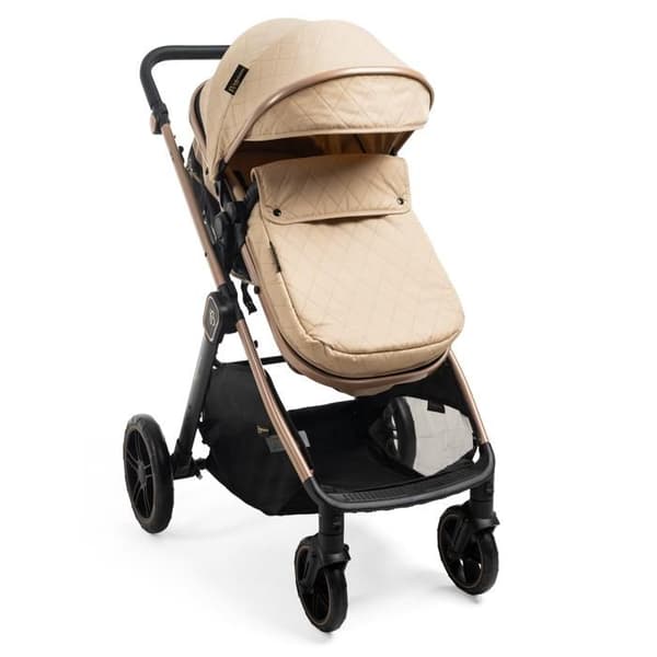 Bebelissimo - Transformera barnvagn - kombinerad - 2 i 1 - vikt 0-22kg - IRIS - beige