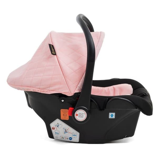BEBELISSIMO - Kombinationstrio 3 i 1 - bilsäte 0+ IRIS – liggdel – från födseln – upp till 22kg - rosa