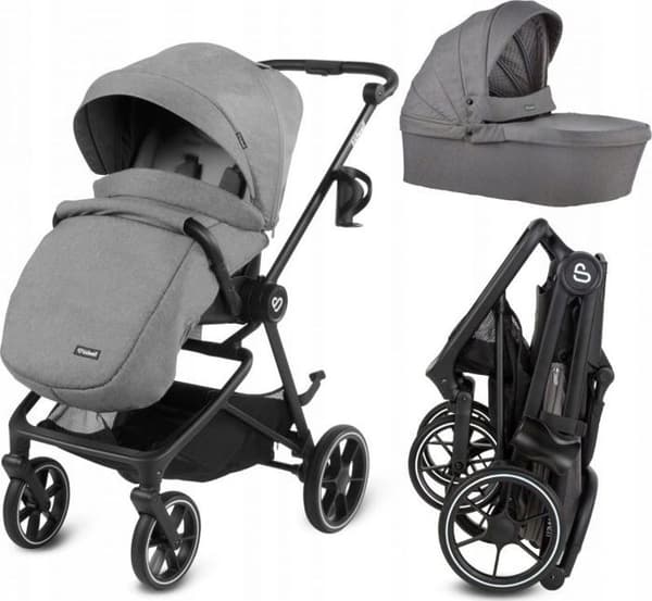 Barnvagnsram Kinderkraft - Å»-KIDW-WÃ-02-11 - Djup barnvagn VELMONT GRÅ 5906601700569