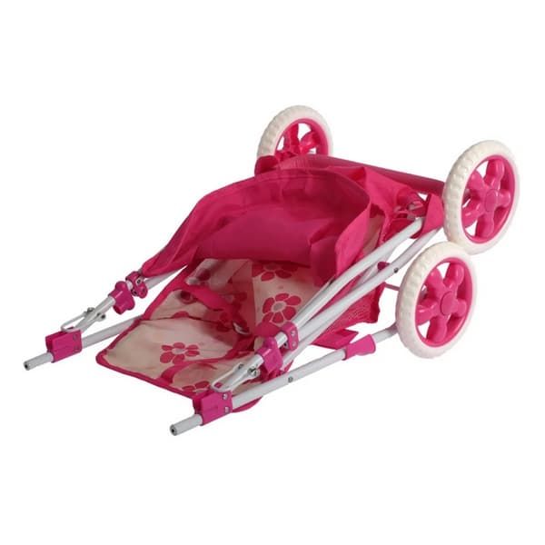 WOOPIE ROYAL Docka's Barnvagn Blommig Barnvagn