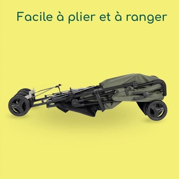 BEBECONFORT RAINBOW Barnvagn 2:a åldern, lätt, lätt att fälla ihop, multiposition, 6 månader till 4 år, upp till 22 kg Mineral Green
