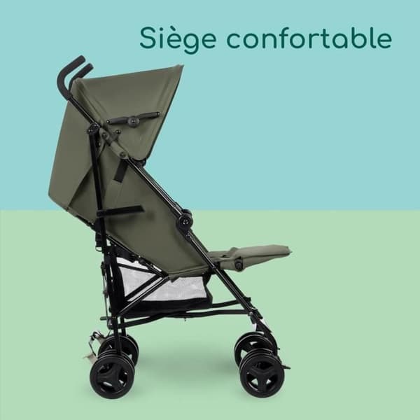 BEBECONFORT RAINBOW Barnvagn 2:a åldern, lätt, lätt att fälla ihop, multiposition, 6 månader till 4 år, upp till 22 kg Mineral Green