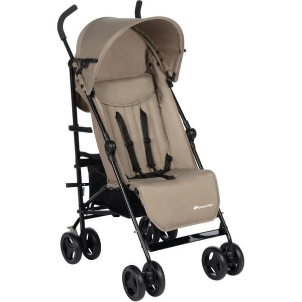 BEBECONFORT RAINBOW Cane Barnvagn 2:a åldern, lätt, lätt att fälla ihop, multiposition, 6 månader till 4 år, upp till 22 kg Mineral Beige