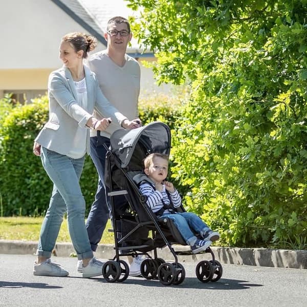 BEBECONFORT RAINBOW Barnvagn Cane 2:a åldern, lätt, lätt att fälla ihop, multiposition, 6 månader till 4 år, upp till 22 kg mineralgrafit