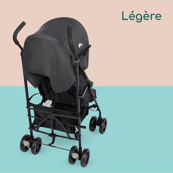 BEBECONFORT RAINBOW Barnvagn Cane 2:a åldern, lätt, lätt att fälla ihop, multiposition, 6 månader till 4 år, upp till 22 kg mineralgrafit