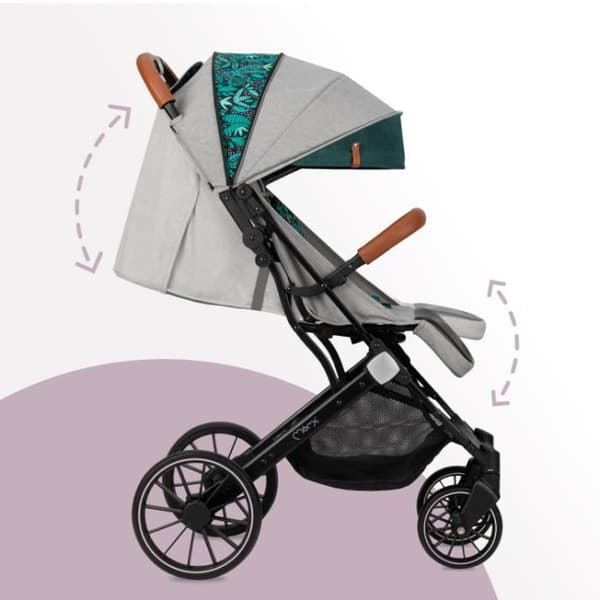 MOMI Estelle Dakar Ultra Compact City Barnvagn - Från 0 till 36 månader - Upp till 22 kg - Grön