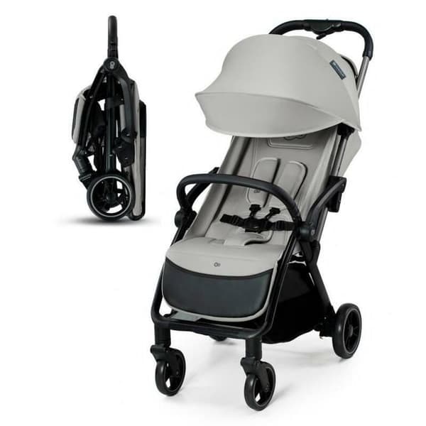 Käppvagn upp till 22 kg - KINDERKRAFT APINO - Automatisk hopfällning - Vattentät - Vikt endast 7,5 kg - Grå