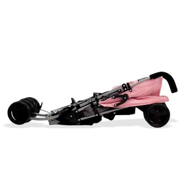 Flerfunktionsvagn - sport ASALVO Mombi - rosa färg - 4 hjul - Baby