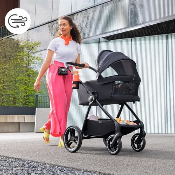 Kinderkraft Nea Ash Pink kombinerad barnvagn