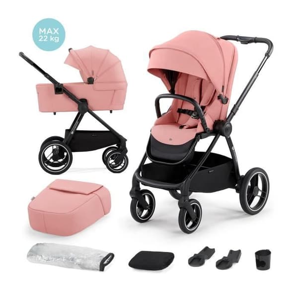 Kinderkraft Nea Ash Pink kombinerad barnvagn