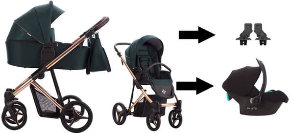 Bebetto 2-i-1 Flavio Premium Class Stella 05 multifunktionel klapvogn
