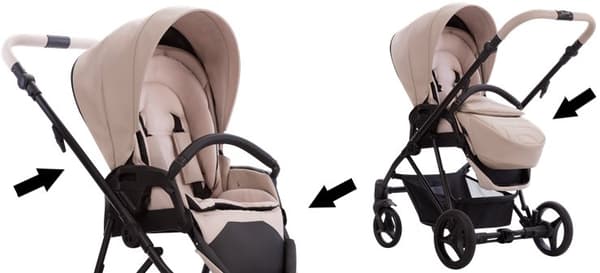 Bebetto Yoddi 2in1 PRO 04 multifunktionell barnvagn