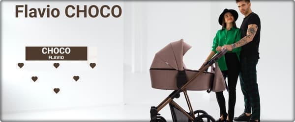 Bebetto Flavio Choco 2in1 multifunktionell barnvagn Choco PRO 02