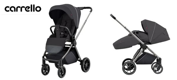 Carrello Ultra -rattaat sähkökäyttöinen musta