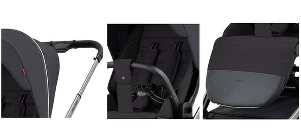 Carrello Ultra -rattaat sähkökäyttöinen musta