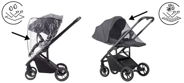 Carrello Alfa lastenrattaat grafiitinharmaa