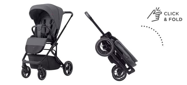 Carrello Alfa lastenrattaat grafiitinharmaa