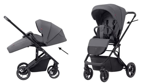 Carrello Alfa lastenrattaat grafiitinharmaa