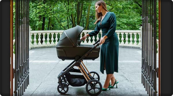 Espiro Miloo 2-i-1 lyxig grön 204 multifunktionell barnvagn