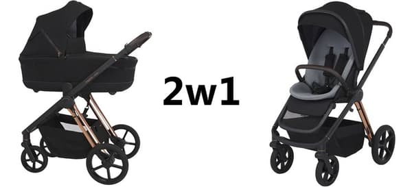 Espiro Miloo 2-i-1 lyxig grön 204 multifunktionell barnvagn