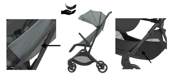 Espiro Pop 2025 barnvagn 10 svart Lucerice