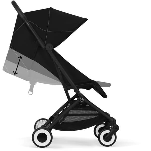 CYBEX - Ultra kompakt och bekväm barnvagn - ORFEO - 4 hjul - Magic Black