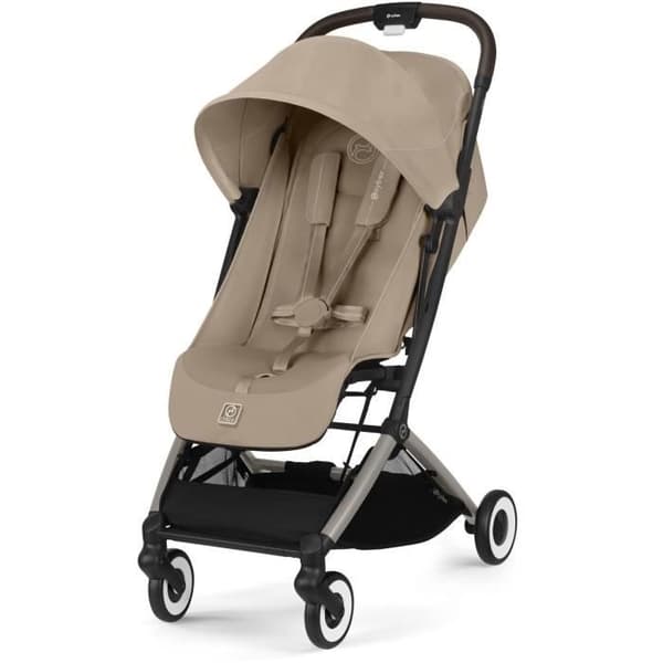 CYBEX - Ultra kompakt och bekväm barnvagn - ORFEO - 4 hjul - Almond Beige