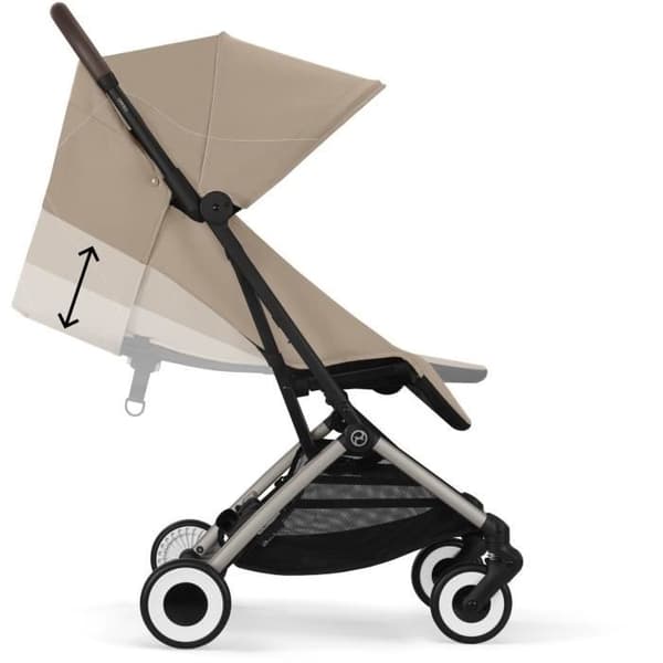 CYBEX - Ultra kompakt och bekväm barnvagn - ORFEO - 4 hjul - Almond Beige