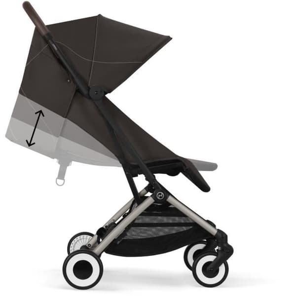 CYBEX - Mycket kompakt och bekväm barnvagn - ORFEO - 4 hjul - Chocolate Brown