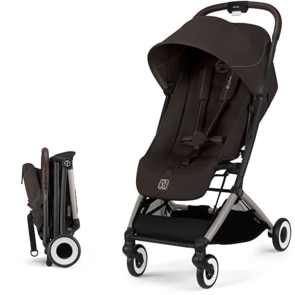 CYBEX - Mycket kompakt och bekväm barnvagn - ORFEO - 4 hjul - Chocolate Brown