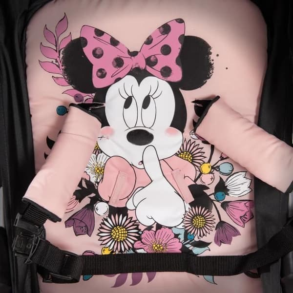 MINNIE Sportvagn upp till 18 kg, Liggläge, Lättvikt 5,9 kg, hopfällbar och kompakt - rosa