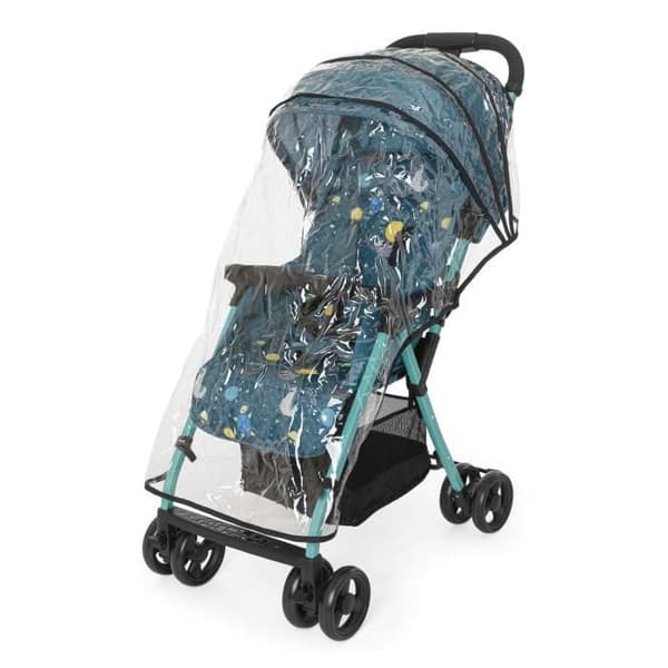 CHICCO Ohlala 3 kompakt vagn - Från födseln - Upp till 15 kg - Lutande ryggstöd - Säkerhetsbygel - Blue Space