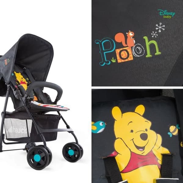 WINNIE THE POOH Sportvagn upp till 18 kg med liggläge, lätt (5,9 kg), hopfällbar och kompakt