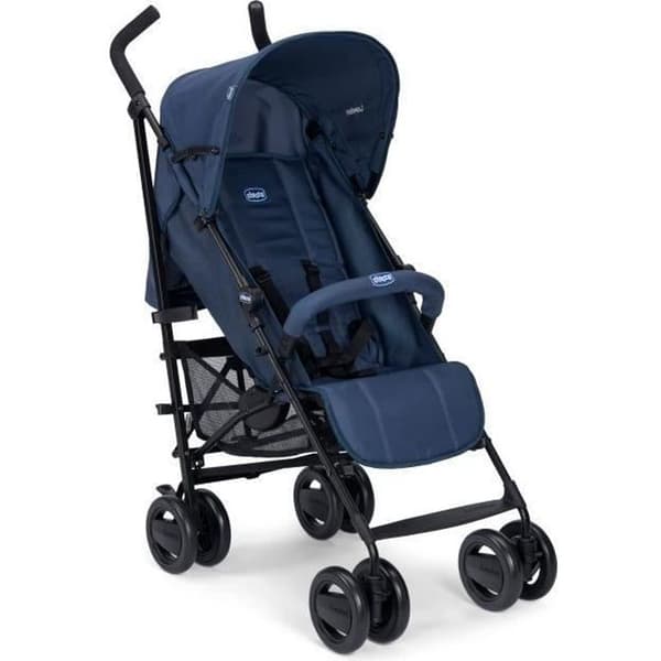 CHICCO Pushchair London Up - 0-36 månader - Upp till 15 kg - Lutande ryggstöd - Säkerhetsbygel - Bleu Passion