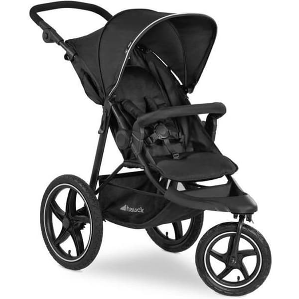 HAUCK Buggy Pushchair - Svart - 3 hjul Runner 2