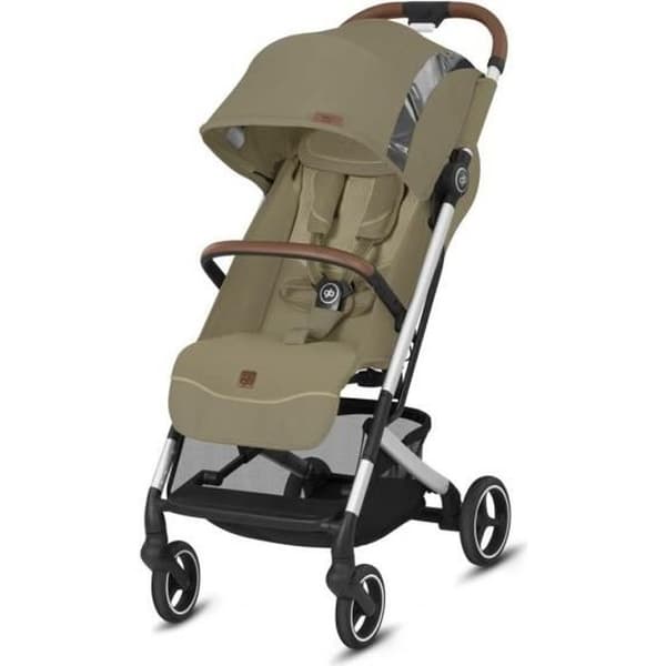GB Qbit+ All-City stadsvagn Krom/svart chassi Vanilla Beige sits 2020 - Kompakt och bekväm