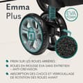 Miniatyrbild 3 av 4: Kompakt barnvagn LIONELO Emma - Från 6 till 36 månader - 5-punkts säkerhetsbälte - Grön