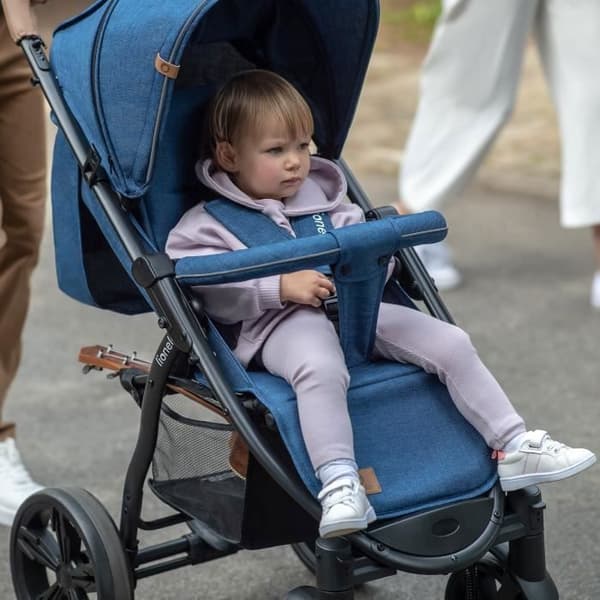 Poussette canne allt terräng LIONELO Annet Plus - Upp till 22 kg - Stora hjul - Tillbehör - Blå