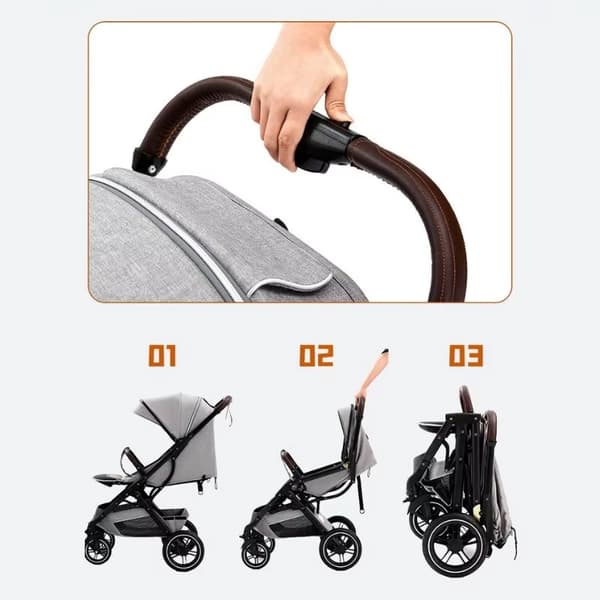 Foldbar Touring Trailer med Høj Landskab & Aluminium Ramme - Sort