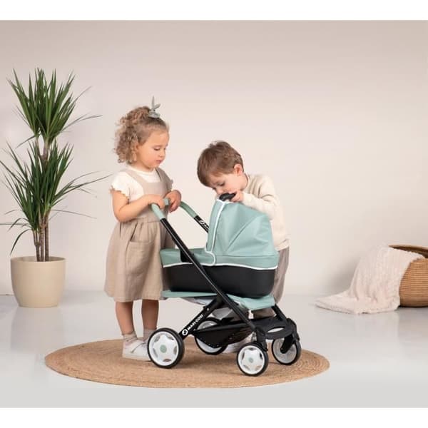 Maxi-Cosi 3 i 1 klapvogn - Smoby - Aftagelig bæredel - Multidirektionelle hjul