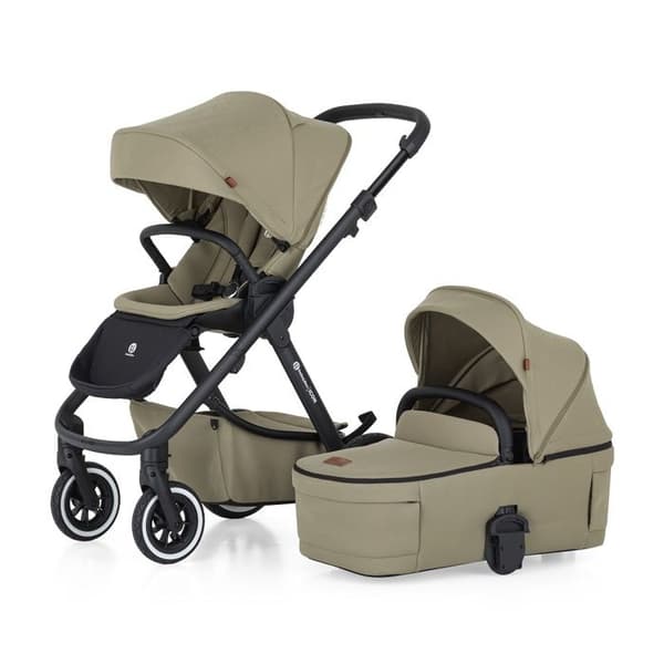 PETITE&amp;MARS Barnvagn ICON 2i1 AIR SET LITE Mossig Grön