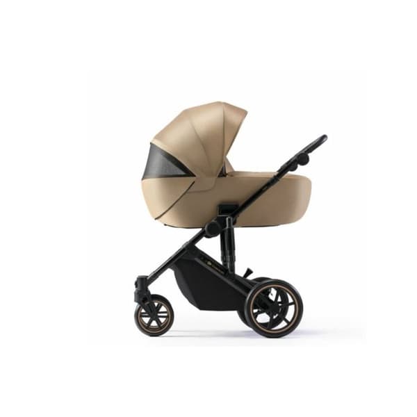 2 i 1 kombinerad barnvagn - KINDERKRAFT PRIME2 - upp till 22 kg - med rymlig liggdel - Brett justeringsområde - Beige