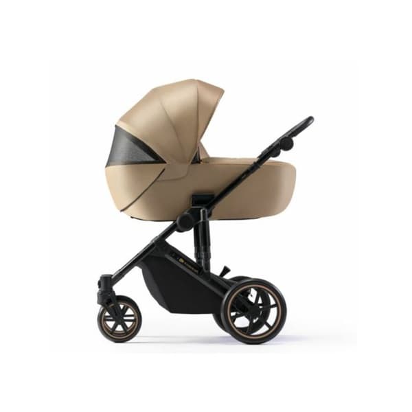 2 i 1 kombinerad barnvagn - KINDERKRAFT PRIME2 - upp till 22 kg - med rymlig liggdel - Brett justeringsområde - Beige